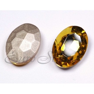 Кристалл ювелирный "Овал" 10х14мм (стекло) RGLA-A010-10x14mm-M цв.09